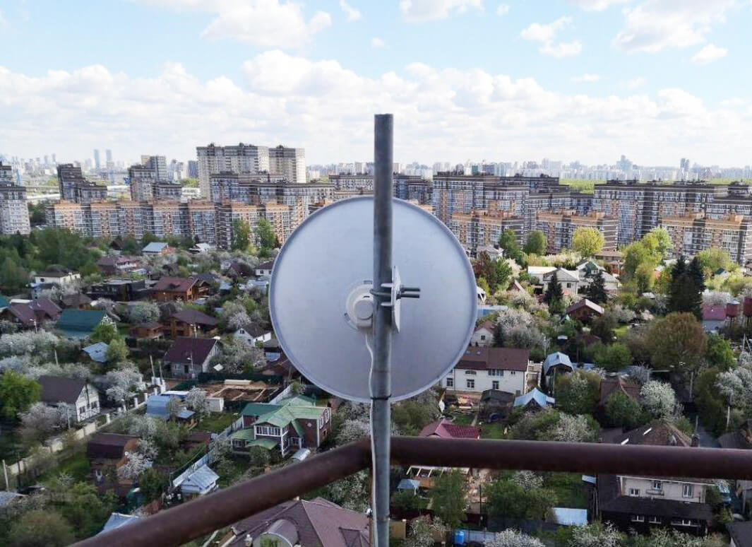 Установка спутникового Интернета Триколор в Электростали: фото №1